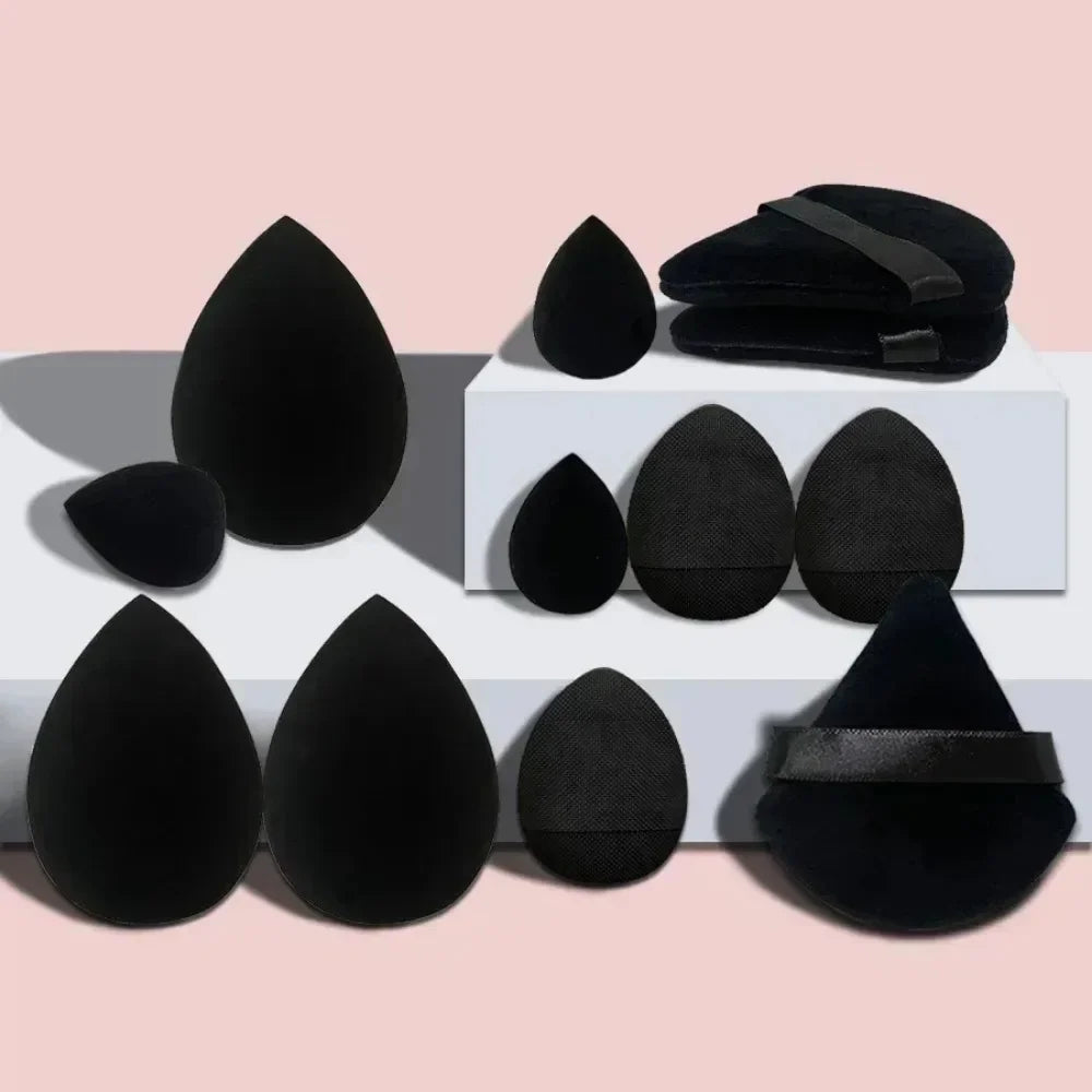 12-Piece Makeup Sponge Set with Bonus Red Beauty Blender & Case – Perfect for Blending and Application